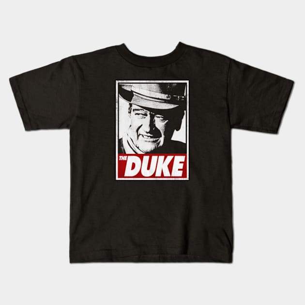 John Vintage Wayne The comedy Duke 1 Kids T-Shirt by davidhedrick